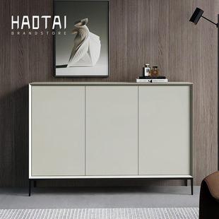 烤漆鞋柜意式极简入户收纳玄关柜家用门口一体隔断鞋橱储物柜定制