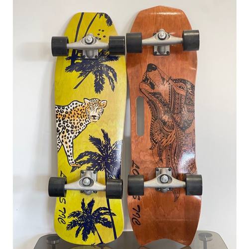 进阶pu桥陆地冲浪板顶配四锥专业滑板动作碗池蹦道冲浪滑板成年人