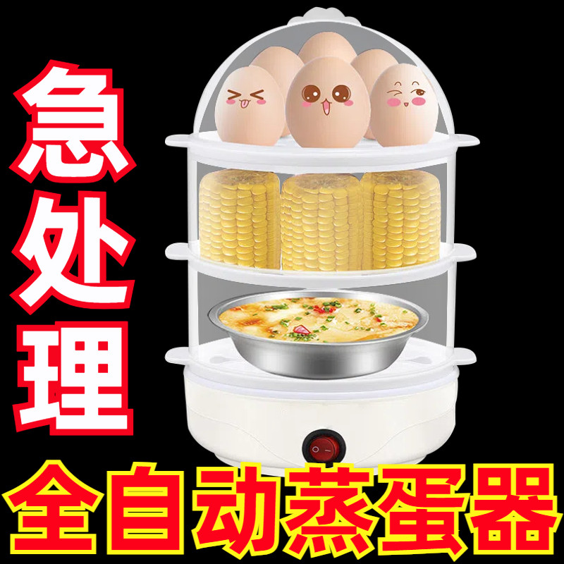 德国蒸蛋器蒸红薯蒸玉米学生宿舍快速煮蛋蒸蛋羹包子大容量电蒸锅