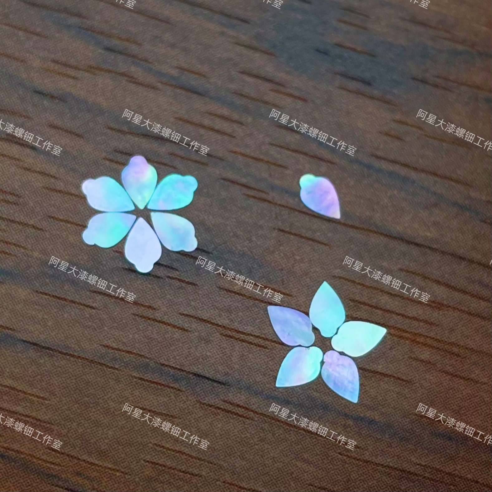 牡丹花瓣螺钿片白蝶贝片贝壳片珍珠母贝大漆漆器漆画漆艺镶嵌材料
