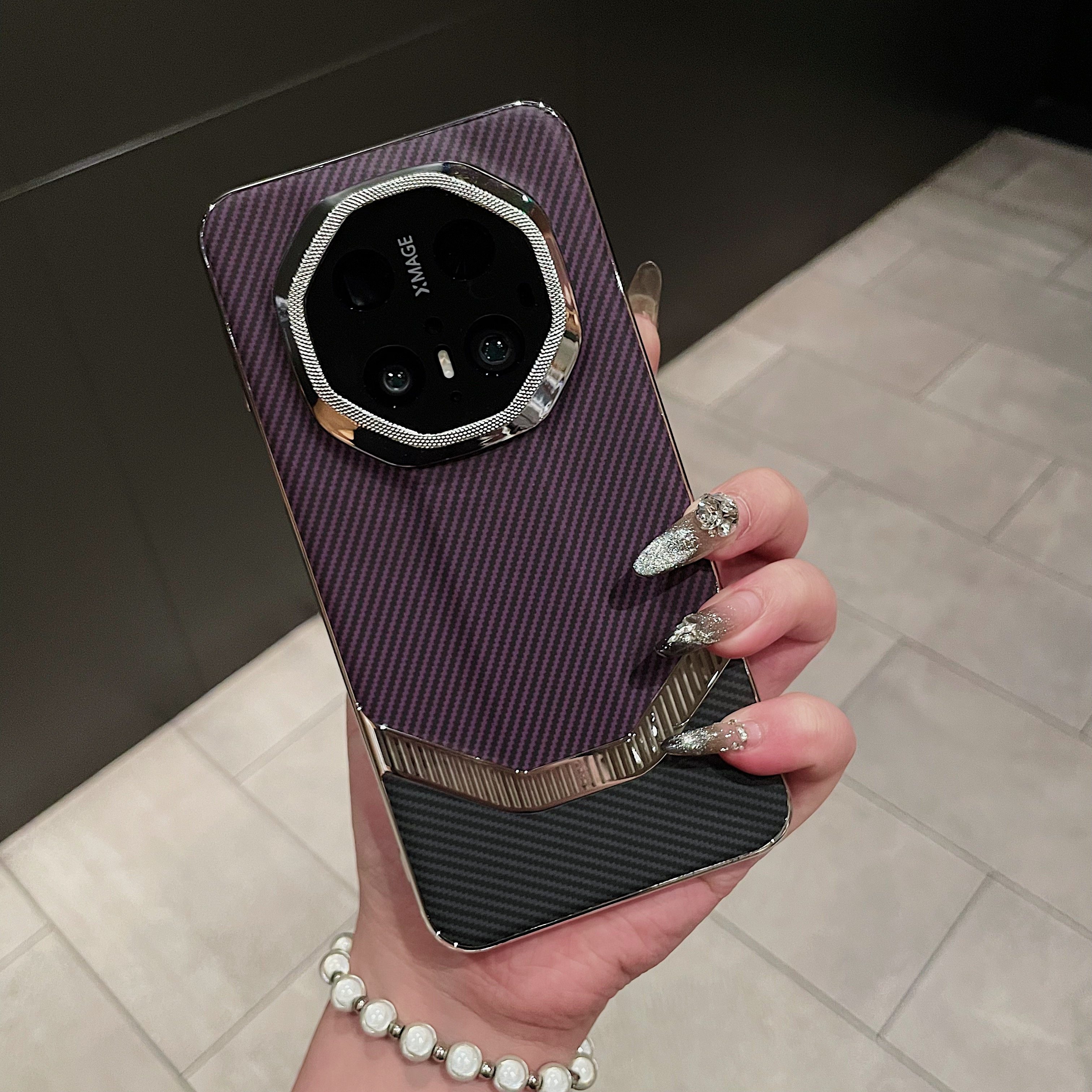 适用华为mate70rs非凡大师手机壳新款mate70pro+电镀边框碳纤维纹mate60rs镜头全包防摔荣耀magic7高级感奢华