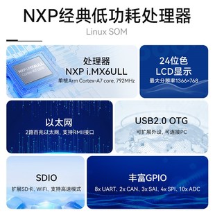 核心板ARM雙以太網(wǎng)NXGP低功耗MPU模組Linux iMX6ULL工業(yè)嵌入式 HMI