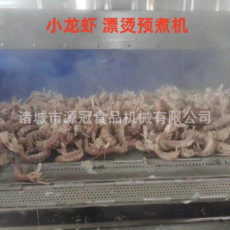 小龙虾对虾漂烫蒸煮流水线商用八爪鱼海鲜预煮机豆角青菜杀青机