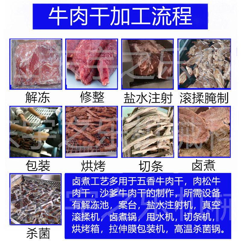 风干牛肉干加工生产线手撕牛肉干设备全套机械牛肉干机器流水线