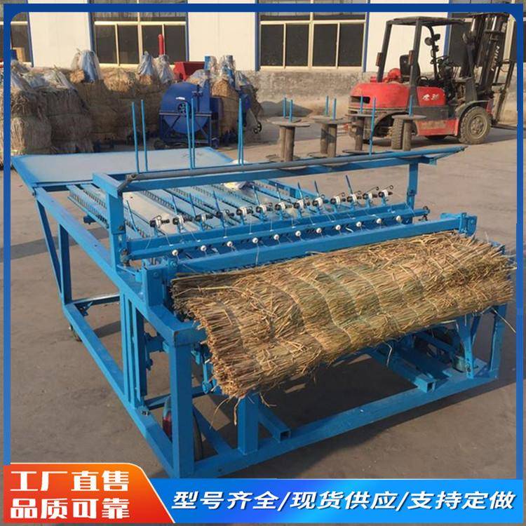 沙漠地带防风固栏电动草帘机 芦苇草席编织机 保温御寒稻草帘子机