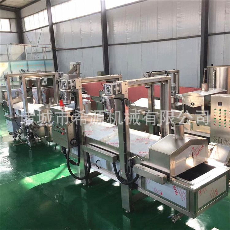 土豆条油炸生产线 全自动炸鱼豆腐油炸流水设备  土豆片油炸机