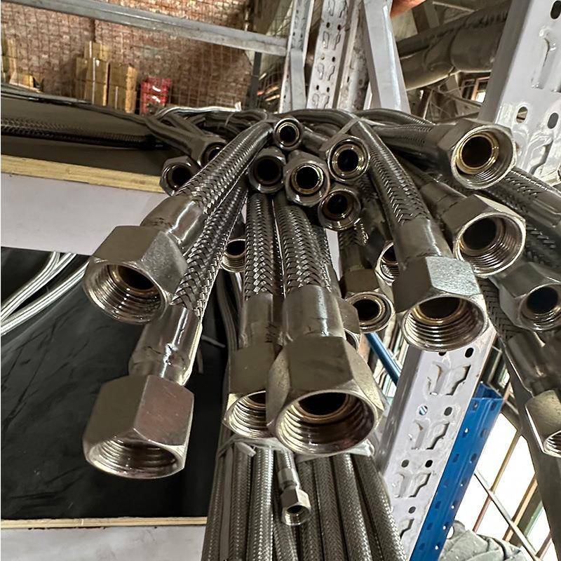 304不锈钢扳把式快速接头金属软管公母头快接316波纹管1寸DN25