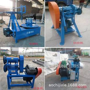 废旧轮胎切割机 全自动废旧轮胎切块机 橡胶打块机