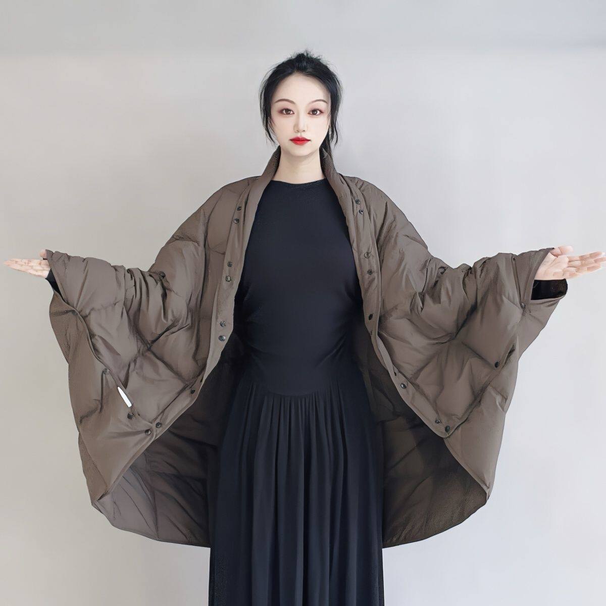 白鹅绒羽绒披肩居家沙发