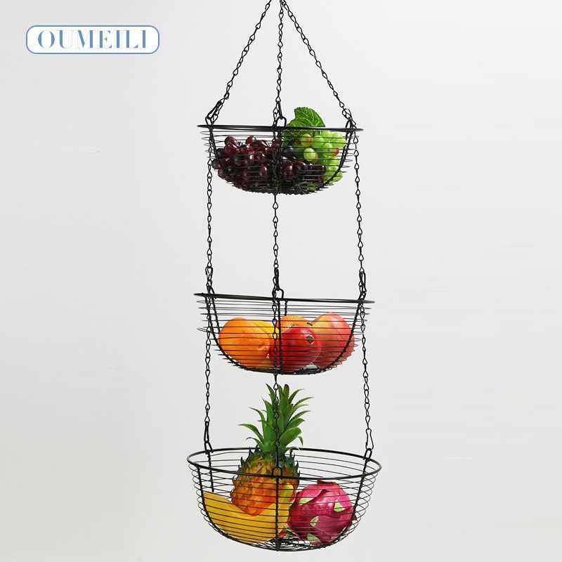 欧式铁艺水果篮创意三层可拆装水果盆水果收纳篮水果摇篮家居摆件,电子元器件市场,其它元器件,淘宝优惠券,粉丝福利购,淘宝优惠卷