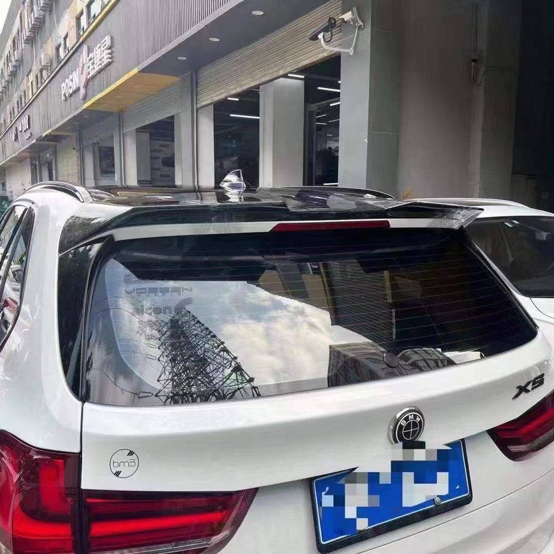 适用 宝马X5 F15 改装X5M款专用碳纤顶翼 上扰流 粘贴安装