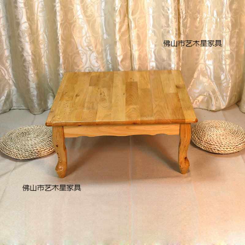 新款老式全实木柏木炕桌小酒桌小桌子茶几榻榻米飘窗桌简约现代儿