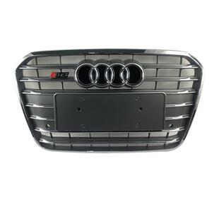 适用于 12 13 14 15款奥迪A6L改装S6中网S6全黑进气格栅