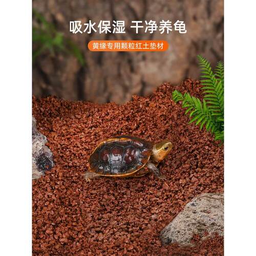 陆龟造景黄缘龟缸专用泥安缘红土垫材养殖沙土爬宠守宫饲养箱用品
