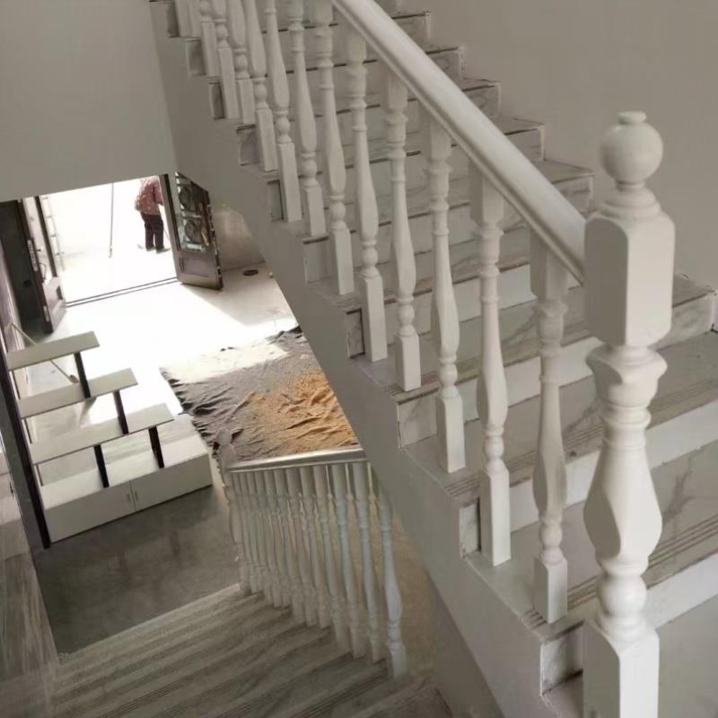 实木楼梯扶手楼梯立柱飘窗阳台护栏栏杆实木扶手弯头大小柱子烤漆