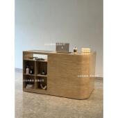 店转角前台接待台 理发店女装 服装 店彷洞石吧台收银台店铺小型整装