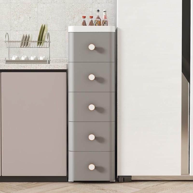 收纳柜加厚欧式厨房浴室夹缝储物柜家用窄隙衣物整理箱卧室床头柜,收纳整理,收纳柜,淘宝优惠券,粉丝福利购,淘宝优惠卷