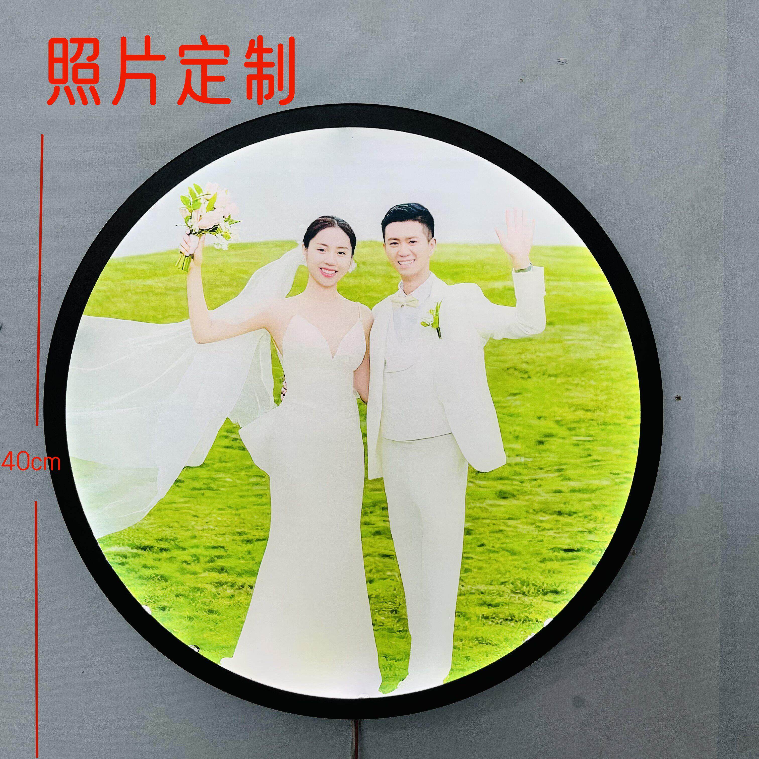 定制照片LED壁灯卧室床头灯简约现代个性儿童房灯装饰过道走廊灯