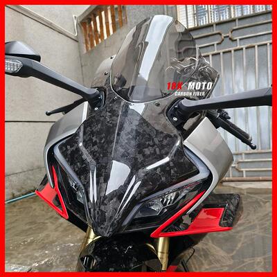 春风450SR碳纤维改装 竞技风挡 一体式概念款加高挡风拼接款 干碳