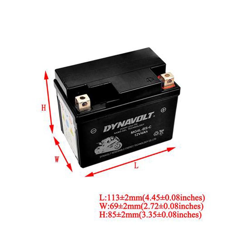 升仕ZT310-TXRV摩 托车老款电瓶12V4A胶体电池配件替代原车锂电瓶