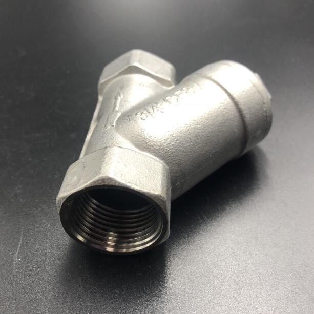 304不锈钢丝扣过滤器 不锈钢Y型过滤器 内螺纹过滤器4分6分1寸2寸