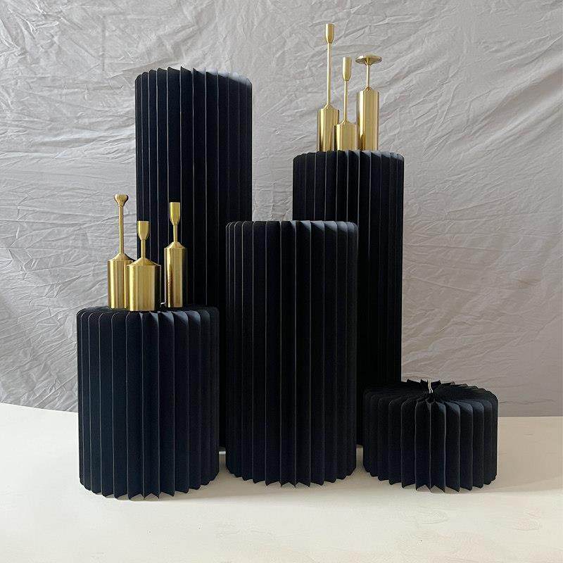 婚庆生日折叠甜品台摆件罗马柱黑色圆柱立柱婚礼橱窗折纸装饰柱子,节庆用品/礼品,路引,淘宝优惠券,粉丝福利购,淘宝优惠卷