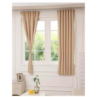 出租房窗帘免打孔安装卧室遮光窗帘杆一整套简易飘窗壁挂式经济型