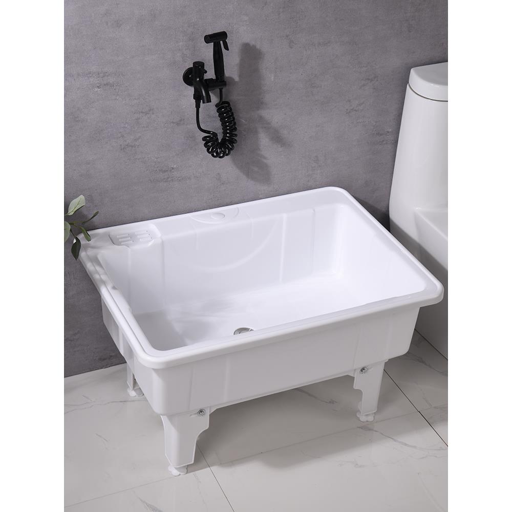 家用拖把池阳台高脚洗拖布地盆卫生间墩布拖布池移动水池水槽池子