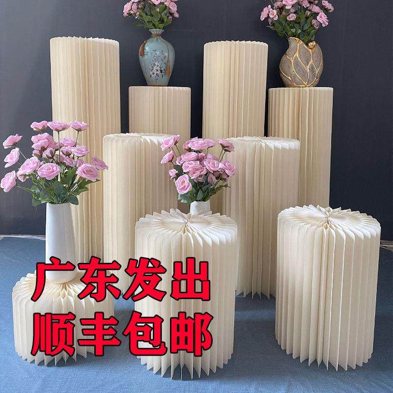 摺叠罗马柱路引甜品台摆件圆柱立柱道具婚礼现场橱窗摺纸装饰柱子,节庆用品/礼品,路引,淘宝优惠券,粉丝福利购,淘宝优惠卷