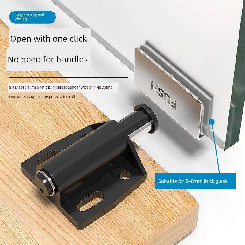 反弹器防刮花柜门按弹器橱柜衣柜薄门板反弹器免拉手铝框玻璃门,基础建材,按弹器/反弹器,淘宝优惠券,粉丝福利购,淘宝优惠卷