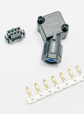 台达DeltaB3伺服电机防水接头MC05-06P动力刹车接头07P编码接头