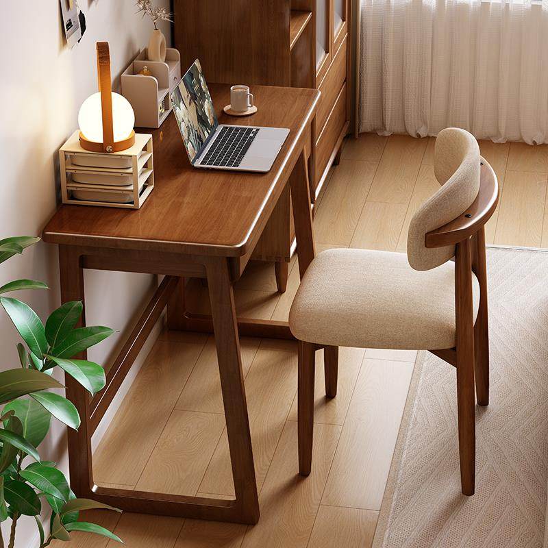 实木书桌45cm宽窄桌子小户型学生家用学习桌卧室简易电脑桌办公桌