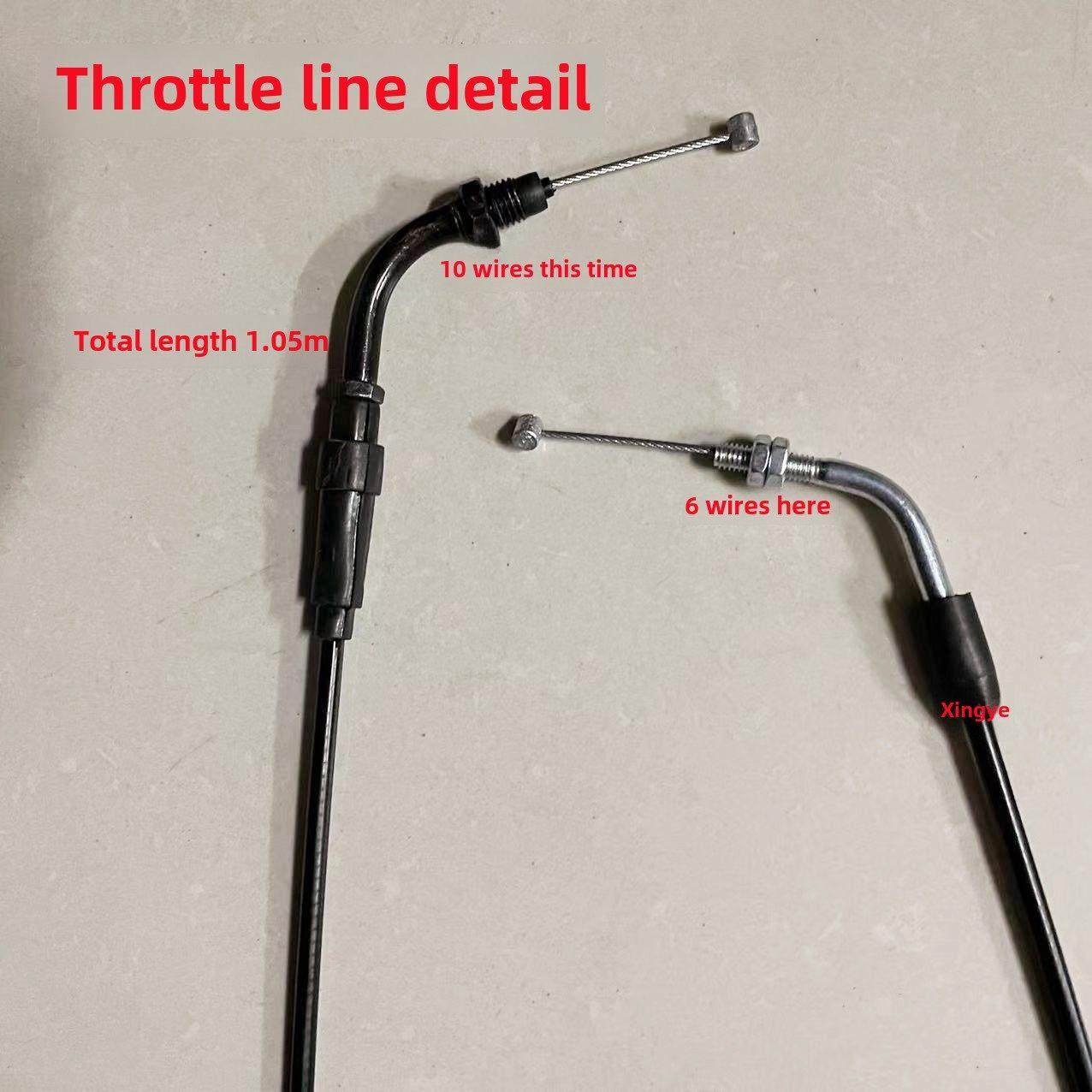 摩托车新型国家电动燃油喷射节气门电缆Cg125 Zj125跨骑式150节气