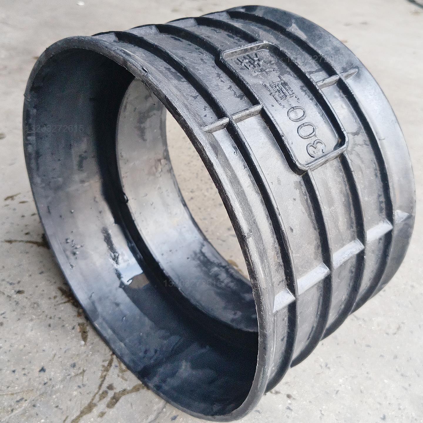 亚源双壁HDPE波纹管直接头dn300塑料成品配件排水管雨污通用型号