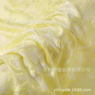 色织双四经绞罗布料牡丹花苏州花罗面料100桑蚕丝非遗吴罗技艺