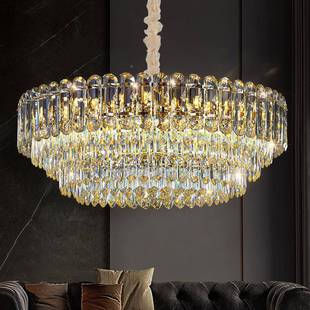 轻奢620经典 店楼客厅E灯酒婚厅LD吊灯 水晶圆宴形吊灯别墅客厅复式