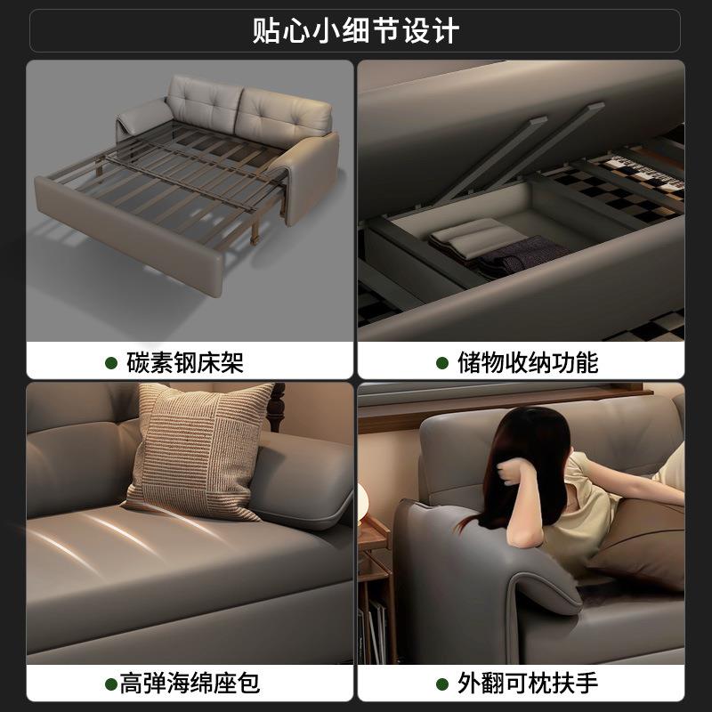 折叠变床客厅沙发新款小户型沙发床阳台多功能伸缩2025两用床单人
