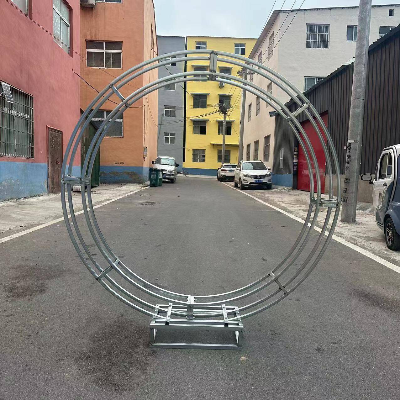 新款婚庆拱门桁架半圆弧形异形婚庆道具舞台背景桁架钢铁弧形桁架
