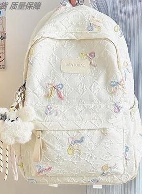 ins风小清新可爱少女心书包初高中学生轻便背包双肩包女上班通勤