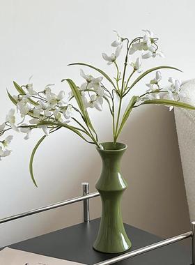 轻奢高档客厅玄关餐桌桌面摆件彷真花假花花瓶家居电视柜装饰品