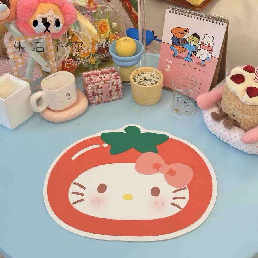 生活予你果蔬猫咪厨房台面沥水垫隔热碗盘餐垫防烫餐垫吸水速干垫