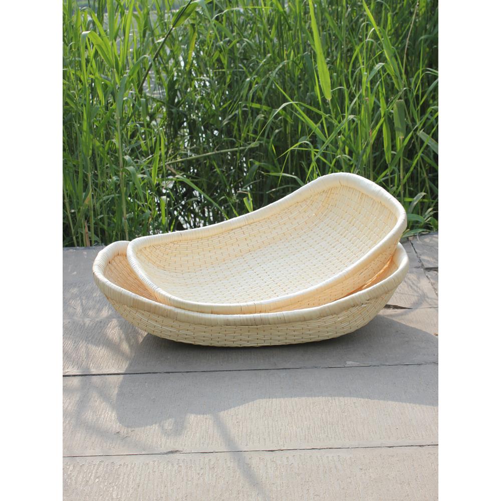 收纳筐柳编笸箩编织筐箩筐板栗卤菜现捞簸箕柳条筐家用馒头筐炒货