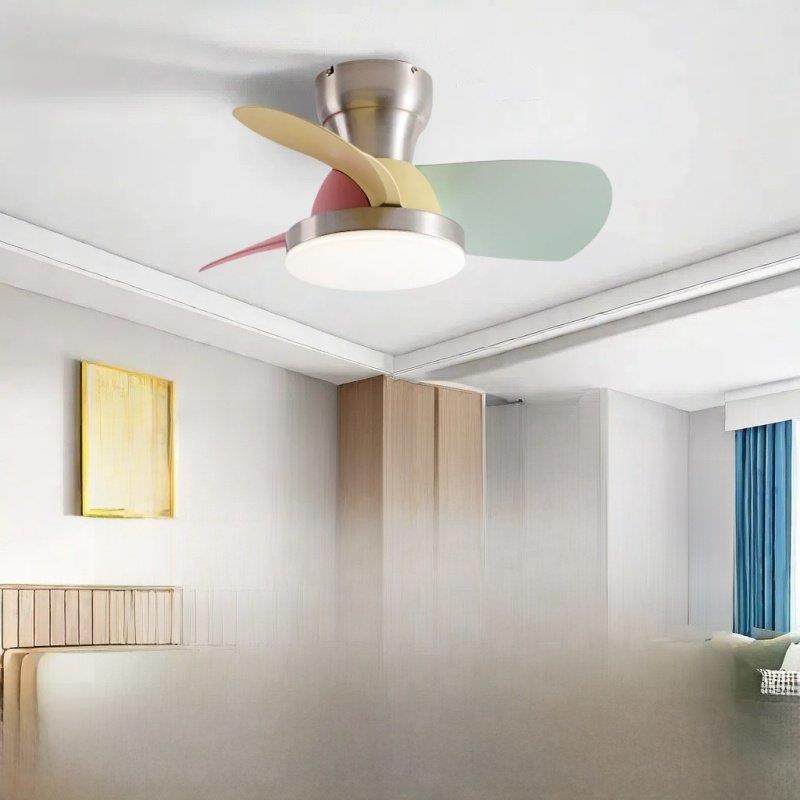 儿童房小型风扇灯新款卧室吊扇灯现代简约电扇吊灯家用吸顶灯吊扇