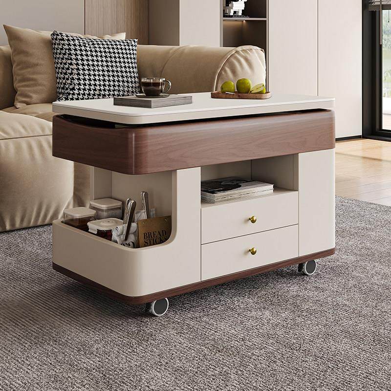 可移动茶几小推车客厅家用小户型2024新款多功能储物升降岩板茶几,住宅家具,移动边几/推车,淘宝优惠券,粉丝福利购,淘宝优惠卷