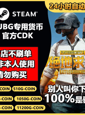 绝地求生g币吃鸡g币pubg充值G币PUBG金币游戏币皮肤官方CDK兑换码