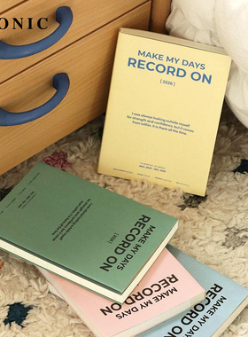 【2026年】韩国ICONIC RECORDON自由周计划手帐B6日程管理笔记本记事本PVC保护封皮学生白领进口原纸