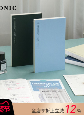 【2026年】韩国ICONIC SOLITUDE钢笔适配左式周计划B6变型手帐日程管理笔记本复古文艺横线方格页学生白领