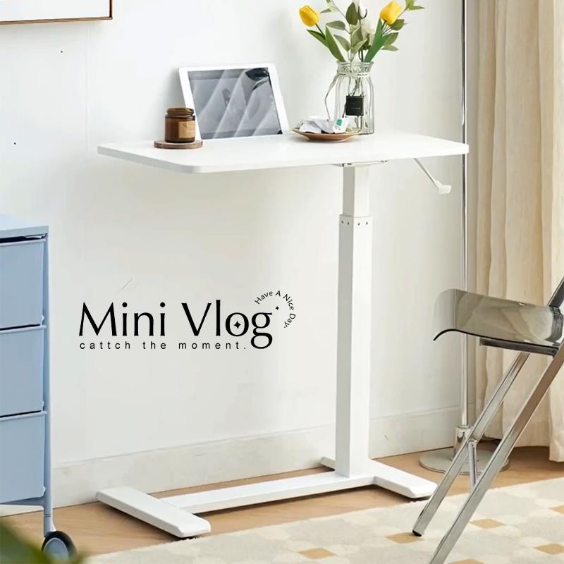 现代简约升降电脑桌卧室家用学习桌子工作台可移动床边桌小茶几