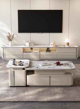 2025新款功夫茶几客厅家用桌茶台一体多功能茶几电视柜组合套装