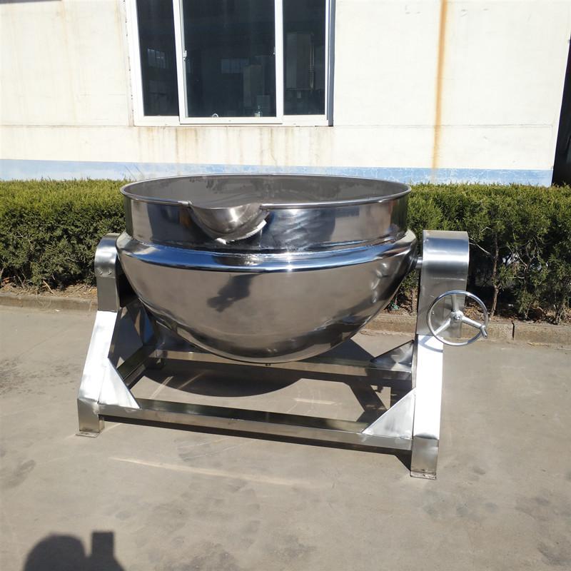 全套熟食生产线设备 商用卤熟食锅 大型不锈钢可倾斜式摇摆熬汤锅